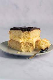 Layer cake filled with custard. Keto Boston Cream Pie The Big Man S World