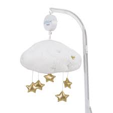 Blancho bedding musical mobile unisex baby crib mobile, colorful gift for baby aircraft. Little Love By Nojo White Sherpa Cloud Shaped Nursery Crib Musical Mobile Walmart Com Walmart Com