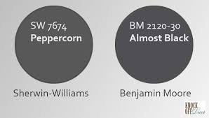 Benjamin moore ben vs sherwin williams opulence. Sherwin Williams Peppercorn Paint Color Review The Best Dark Gray Knockoffdecor Com