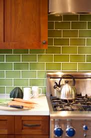 green tiles design for kitchen rumah