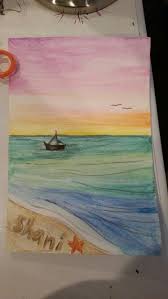 Sunset(color pencil) by tevin25 on deviantart. Crayon Drawing Of Sunrise Drawing With Crayons
