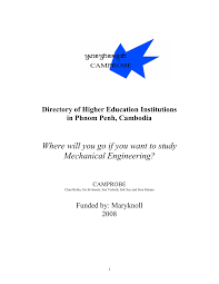 Explore new worlds of glamor with tons of fun, challenging levels and exciting. Pdf Directory Of Higher Education Institutions In Phnom Penh Cambodia