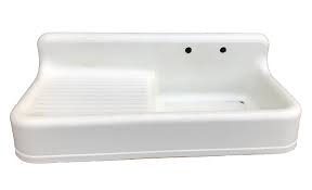 A layer of porcelain enamel is applied over top of the iron, then fired at a very high. Historic Houseparts Inc Antique Kitchen Sinks Antique Cast Iron Apron Front Enameled Farmhouse Kitchen Sink