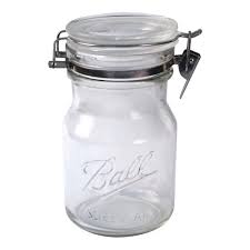 The lids and jar bands are made of tinplate, and the lid covers a pvc ring. Ball Glass Sure Seal Mason Jar Wire Bail Lid 38 Ounces Walmart Com Walmart Com