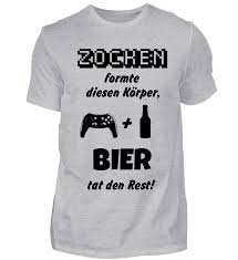 Zocken Und Bier Formte Diesen Korper Lustige Shirts Shirts T Shirt