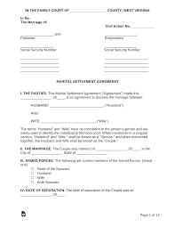 An uncontested divorce in west virginia is a rather quick, inexpensive, and straightforward process. Free West Virginia Marital Settlement Divorce Agreement Pdf Word Eforms