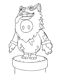 Piggy's goal is to find all the players and prevent them from leaving. Colouring Page Big Bad Skin Fall Guys Coloringpage Ca