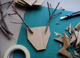In Love With Pappmache Tierkopfe Aus Pappmache Work In Progress Pappmache Papierblumenhandwerk Pappmache Figuren