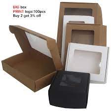 (1) samples of existing paper tubes or boxes are available for free. 20pcs Black Big Gift Box Packaging Custom Box Transparent Window Box Large Gift Paper Boxes Paper Cardboard Box For Packaging Gift Bags Wrapping Supplies Aliexpress