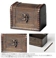 お宝発見 アンティーク 木箱 トレジャーボックス 幅12cm ヴィンテージ ウッドボックス収納ボックス ふた付き おしゃれ 飾り 置物 オブジェ 宝箱 海賊 財宝 ガーデン雑貨 ディスプレイ雑貨 ガーデン用品屋さん 木箱 オブジェ 宝箱