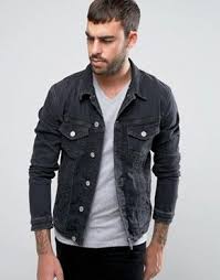 Image Result For Black Denim Jacket Men Black Denim Jacket Men Denim Jacket Men Mens Jackets Casual