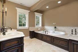 The room was small and dark, so what color would work best? 52 Primary Bathroom Designs With Beautiful Woodwork Bathroom Wall Colors Color Bathroom Design Bathroom Color Schemes