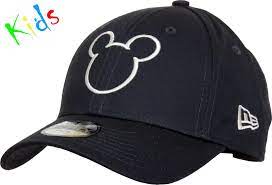 New Era Kids 940 Disney Silhouette Adjustable Cap Navy With The Mickey Mouse Front Silhouette Logo And The New Era Side Lo Disney Silhouette Navy Cap New Era