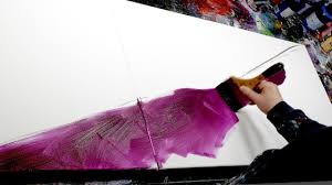 Abstract Painting Demonstration In Acrylics Nero Youtube See how to waste no paint in this easy acrylic painting tutorial of green acrylic painting techniques.