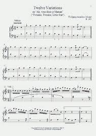Even if your device does not support javascript you should still be able to preview at least page one of the music. Twelve Variations On Ah Vous Dirai Je Maman K 265 Piano Sheet Music