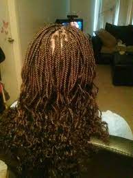 Auburn Box Braids Using Kanekalon Hair With Curly Ends Black Girl Braids Kanekalon Hairstyles Braided Crochet Hairstyles