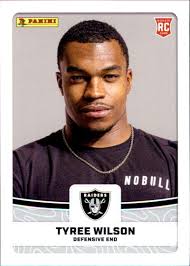 2023 Panini NFL Sticker Card #77 Tyree Wilson Las Vegas Raiders Rookie