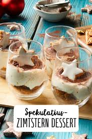 Spekulatius Zimtstern Dessert Rezept Rezept Weihnachtsessen Dessert Einfacher Nachtisch Dessert Weihnachten