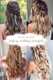 A beehive is a great choice for the top part of your half up half down wedding hairstyle. 28 Captivating Half Up Half Down Wedding Hairstyles To The Side Braid Hairstyle For Long Hair Wedding Hair Down Long Hair Wedding Styles Braids For Long Hair