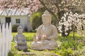 A Statement In Your Garden With This 4 Foot Tall Buddha Statue Outdoor Statues Buddha Life Buddha Sculpture