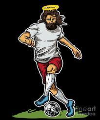 Christian wall art, prints, and gifts featuring beautiful pictures of jesus christs life and ministry. Cool Jesus Football Soccer Gift Idea Digital Art By J M