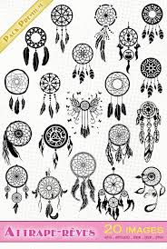 Attrape Reves Dreamcatchers Images Vectorielles Pour Scrapbooking Machines De Decoupe C Capteurs De Reves Tatouage Dessin De Capteur De Reve Attrape Reve