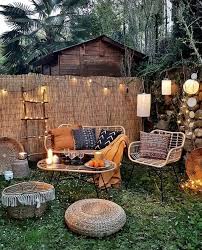 21 Bohemian Garden Ideas I Do Myself Backyard Seating Area Backyard Seating Beautiful Outdoor Living Spaces