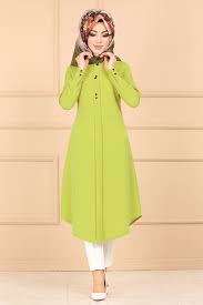 Modaselvim Tunik Dugme Detay Tesettur Tunik Pl892 Asit Baju Muslim Pakaian Muslim