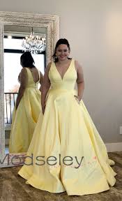 Yellow Long Prom Dresses 2019 Prom Dresses With Pockets Plus Size Prom Dresses Formal Evening D Prom Dresses Yellow Plus Prom Dresses Plus Size Prom Dresses