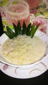 Semangkuk bubur gandum selai cokelat. Namakucella Bubur Gandum