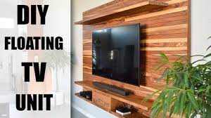 Just take this diy television stand if you have a small. Diy Floating Tv Wall Unit How To Build Your Own Youtube Youtube
