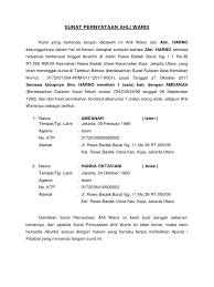 Dalam hal pelimpahan wewenang dimaksud, maka pemberi wewenang harus memberikan … 17 Contoh Surat Keterangan Ahli Waris Tanpa Anak