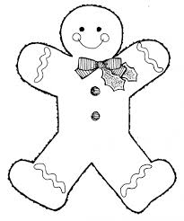Gingerbread Man Coloring Page Gingerbread Man Coloring Page Christmas Embroidery Gingerbread Man Template