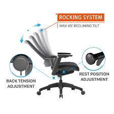 Clatina Ergonomic High Swivel Executive Chair With Adjustable Height 3d Arm Rest Lumbar Support And Mesh Back For Home Arm Rest Executive Chair Lumbar Support