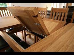The leaves store separately when the table is closed. Expandable Dining Room Table Youtube