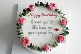 Happy birthday cake and flowers wishes. Happy Birthday Cake And Flowers