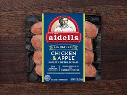 1 lb angel hair pasta, 4 x aidells lemon. Chicken Apple Dinner Sausage Aidells