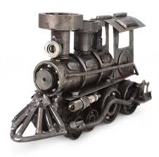 Novica Unique Recycled Metal Rustic Model Train Scrap Metal Art Welding Art Welding Art Projects