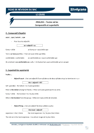 Synonymes arabe allemand anglais espagnol français hébreu italien japonais néerlandais polonais portugais roumain russe turc chinois. Anglais Toutes Series Comparatifs Superlatifs Cours Par Ychoisy Fichier Pdf