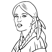 Sacagawea Clip Art Google Search Free Coloring Pages Sacagawea Art Therapy Projects
