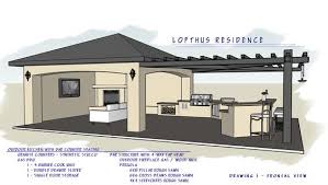 Ramada Pergola Combo With Bar Seating Bbq And Outdoor Seating Entertainment Area Backyard Patio Backyard Patio Designs Backyard Pool