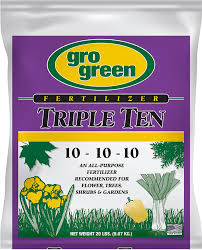 If a garden is 30 feet long and the rows are 3 feet apart, each row is almost 100 square feet. Triple Ten Garden Fertilizer 20 Lbs 9 07 Kg Gro Green Inc