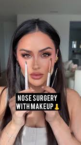Nose Surgery Makeup👃🔪, Makeup Used, Brow Frame in Neutral Brown  @dominiquecosmetics , Wide Awake Concealer in Almond milk, Powder  foundation @sheglam_official , Powder bronzer @hourglasscosmetics , ...