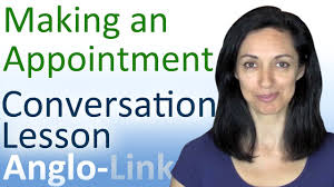 Making An Appointment English Conversation Lesson Youtube