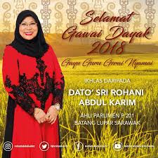 She is currently the member of the parliament of malaysia for the batang lupar constituency in sarawak, representing the parti pesaka bumiputera bersatu (pbb). Rohani Abdul Karim Photos Facebook