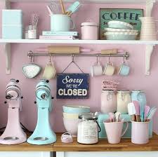 Retro Pastel Kitchen Colors That Ll Make You Squeal Pastel Kitchen Retro Home Decor Shabby Chic Kitchen