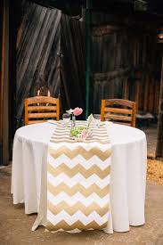 Half Moon Bay California Wedding Ruffled Wedding Table Decorations Diy Gold Chevron Table Runner Chevron Table Runners