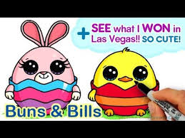 How To Draw Cute Bunny And Duck Easter Egg Step By Step Spring Cute Drawings Bunny Drawing Cute Cartoon Drawings