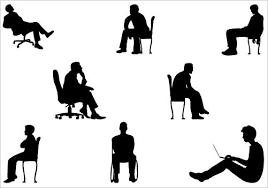 Man Sitting Silhouette Vector Graphics Silhouette People Man Sitting Silhouette