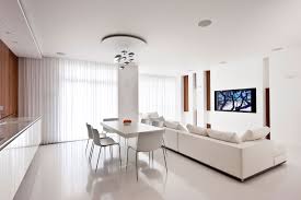 Design interior modern style in apartament. Modern White Apartment Interior By Alexandra Fedorova